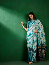 Womens Fashion Ethnic Teal Color Sarees-MLSHWSA1302TEL0ONE